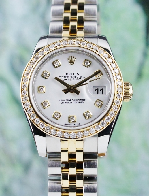 (image for) LIKE NEW ROLEX LADY SIZE OYSTER PERPETUAL DATEJUST - 179383